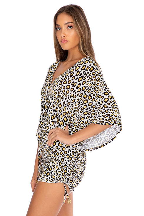 Luli Fama Wild Side  V-NECK DRESS